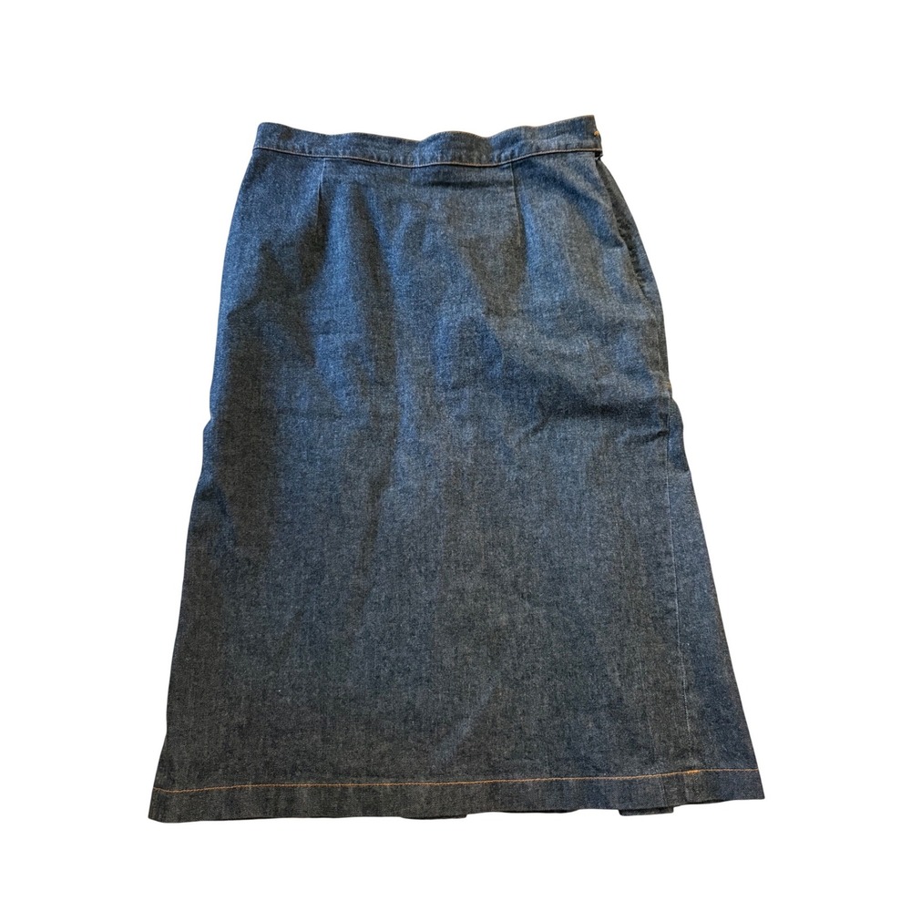 MOSCHINO Denim Y2K Midi Jean Skirt Size 8